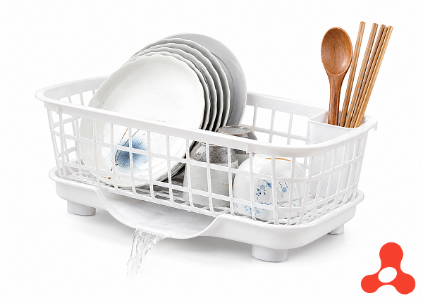 RỔ ÚP CHÉN DĨA CÓ KHAY ĐỰNG NƯỚC (T20)