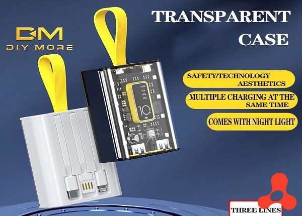 SẠC DỰ PHÒNG 10W DUNG LƯỢNG LỚN TRONG SUỐT
