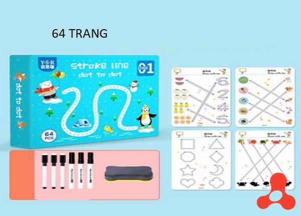 SÁCH HỌC THÔNG MINH CHO BÉ 64 TRANG