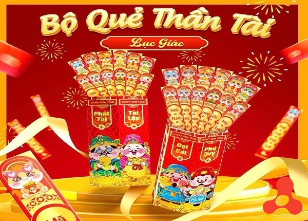 SET 10 BAO LÌ XÌ GIEO QUẺ ĐẠI CÁT (120 QUẺ)