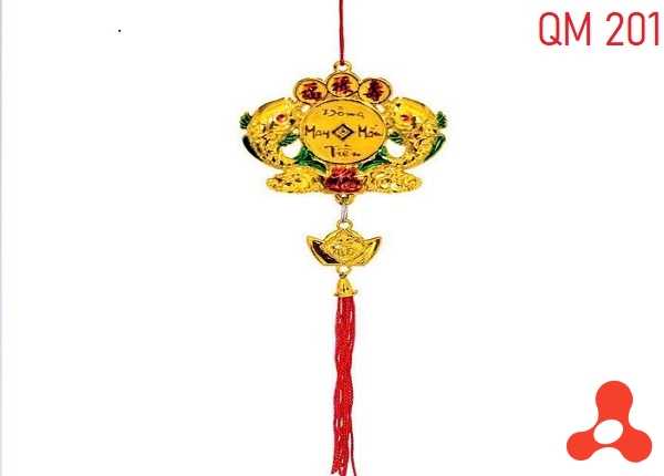 SET 10 DÂY TREO TẾT CÁ CHÉP ĐÔI MÃ M201