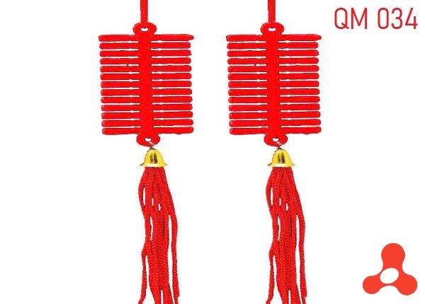 SET 10 DÂY TREO TẾT DÂY PHÁO ĐỎ MÃ M034