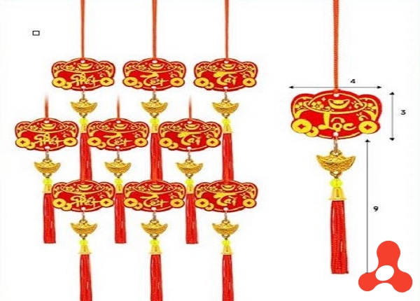 SET 10 DÂY TREO TẾT MÃ KP240