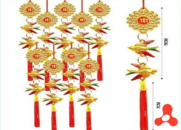 SET 10 DÂY TREO TẾT MÃ KP253