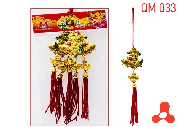 SET 10 DÂY TREO TẾT THẦN TÀI CÁ CHÉP MÃ M033