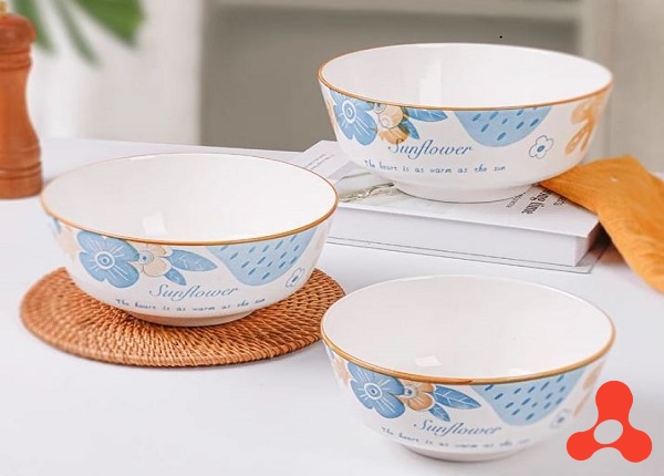 SET 10 TÔ SỨ BẦU SUNFLOWER SIZE 6