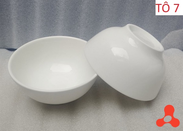 SET 10 TÔ SỨ TRẮNG LOẠI DÀY SIZE 7