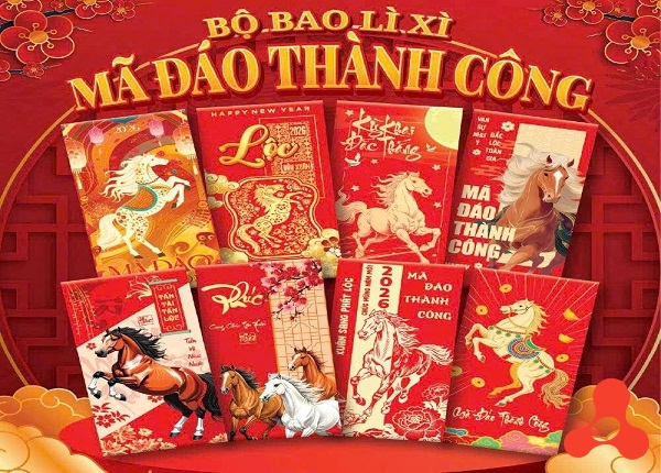 SET 100 BAO LÌ XÌ MÃ ĐÁO THÀNH CÔNG 2026
