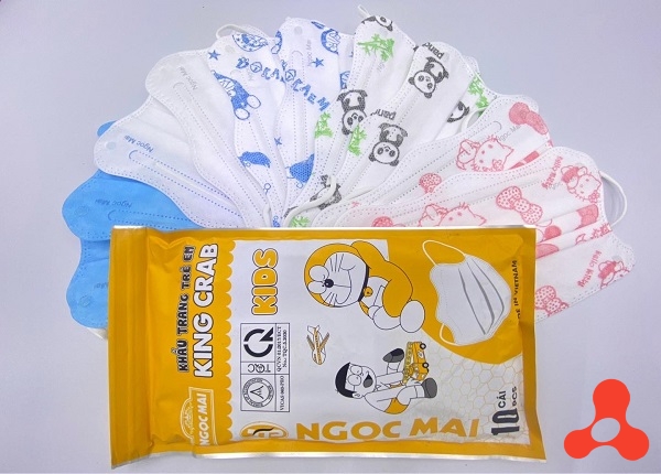 SET 100 KHẨU TRANG TRẺ EM KING CRAB