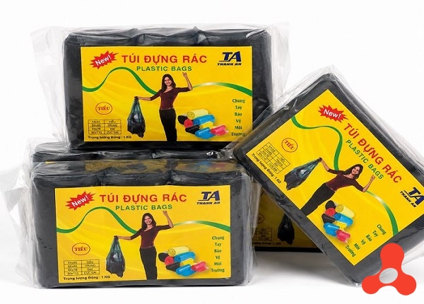 SET 3 TÚI ĐỰNG RÁC MÀU ĐEN 1kg Size CỰC ĐẠI (T25)