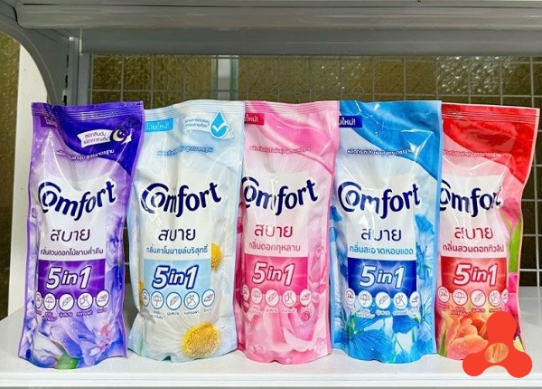 SET 3 TÚI NƯỚC XẢ VẢI COMFORT 5in1 THÁI LAN