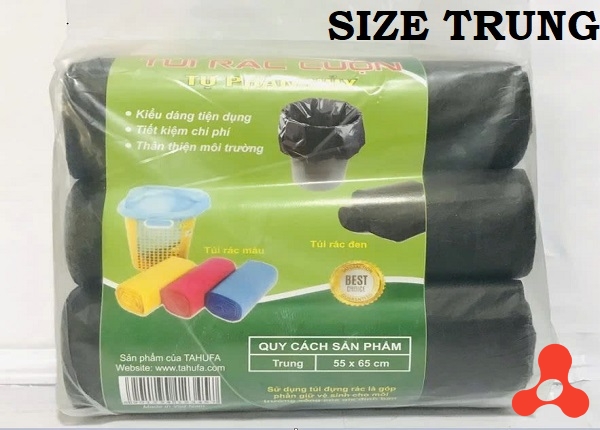 SET 3 TÚI RÁC 1KG TỰ PHÂN HỦY SIZE 55 X 65CM