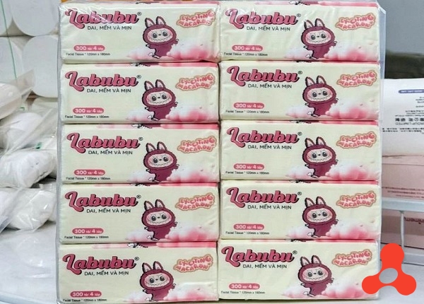 SET 5 GÓI KHĂN GIẤY RÚT LABUBU 4 LỚP SIÊU DAI