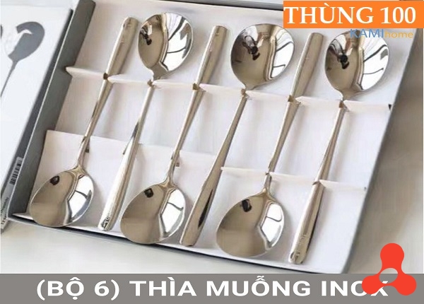 SET 6 MUỖNG INOX NOVA CAO CẤP FULL BOX