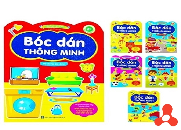 SET 6 QUYỂN SÁCH BOC DÁN THÔNG MINH CHO BÉ