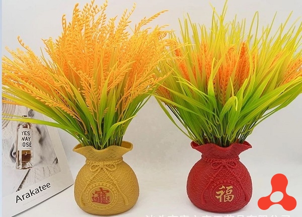 SET BÌNH HOA KÈM BÔNG LÚA CHIÊU TÀI LỘC