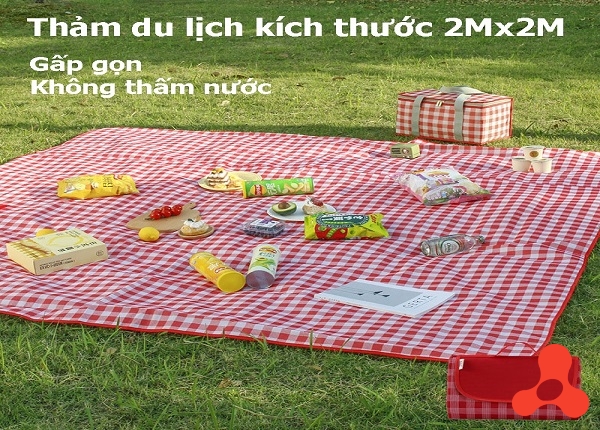 THẢM CARO DU LỊCH 2M X 2M