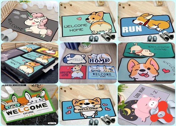 THẢM LAU CHÂN 3D HÌNH THÚ ĐÁNG YÊU