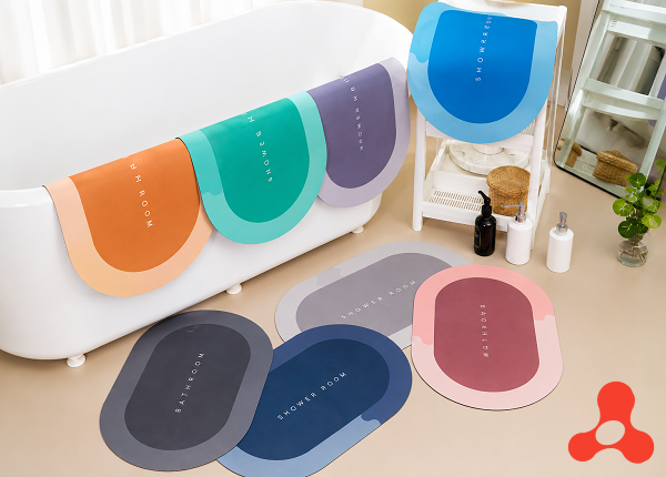 THẢM LAU CHÂN SILICON SIÊU THẤM HOẠT TIẾT