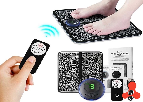 THẢM MASSAGE CHÂN EMS SẠC USB KÈM REMOTE