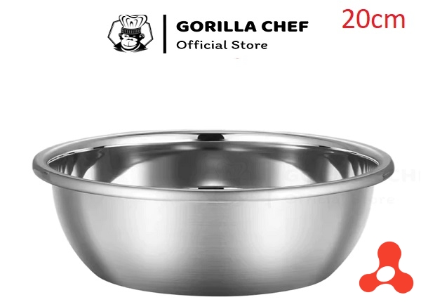 THAU INOX GORILLA CHEF VIỀN LỚN 20CM