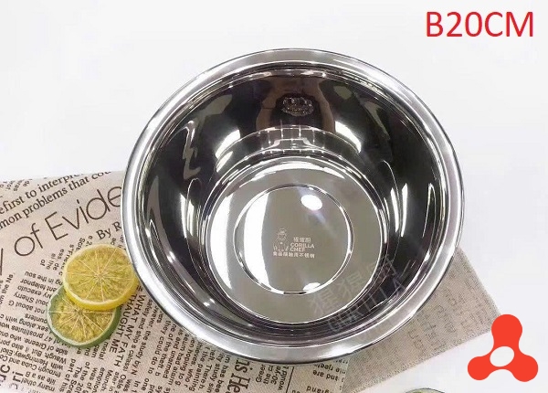 THAU INOX VIỀN LỚN 20CM MÃ B