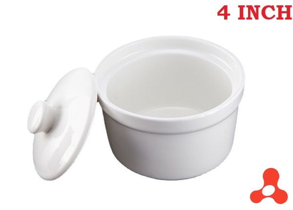 THỐ SỨ CHƯNG YẾN CÓ NẮP ĐẬY 10CM