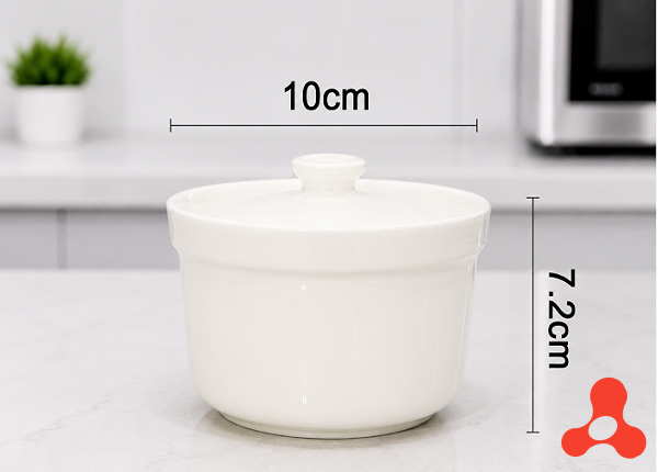 THỐ SỨ TRẮNG CHƯNG YẾN 4in