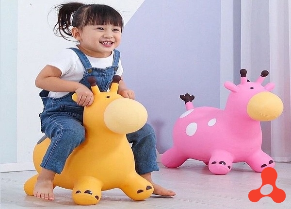 THÚ NHÚN BÒ SỮA LOẠI DÀY CHO BÉ CÓ ĐÈN NHẠC