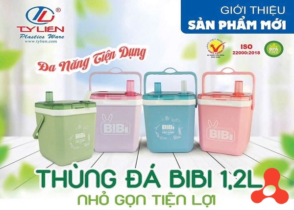 THÙNG ĐÁ GIỮ NHIỆT BIBI 1.2L HOTTREN