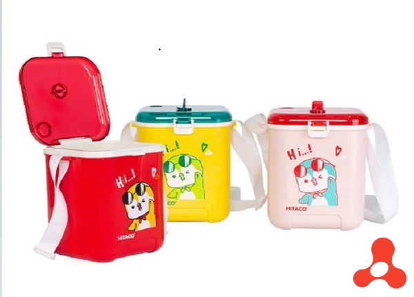 THÙNG ĐÁ HIBOX 1L CÓ DÂY ĐEO SIÊU CUTE