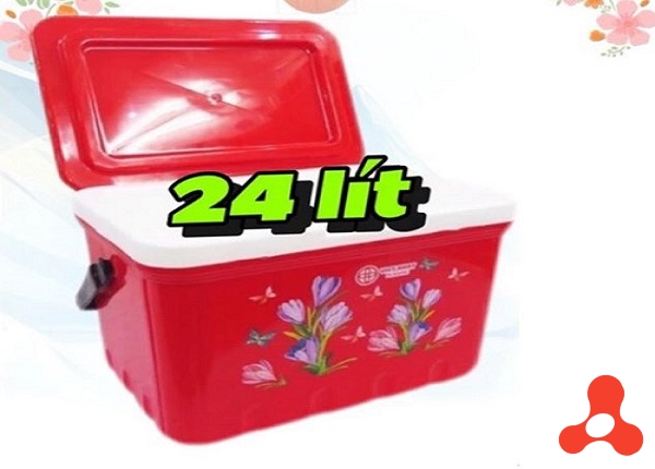 THÙNG ĐÁ VUÔNG 24L 3 LỚP GIỮ NHIỆT