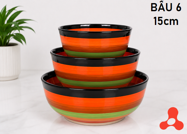 TÔ SỨ BẦU CẦU VỒNG SIZE 6 - 15CM (T60)