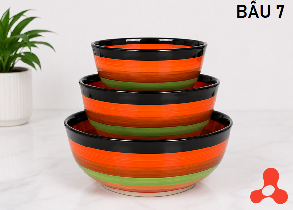 TÔ SỨ BẦU CẦU VỒNG SIZE 7 - 18CM (T40)