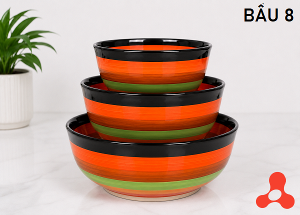 TÔ SỨ BẦU CẦU VỒNG SIZE 8 - 20CM (T40)