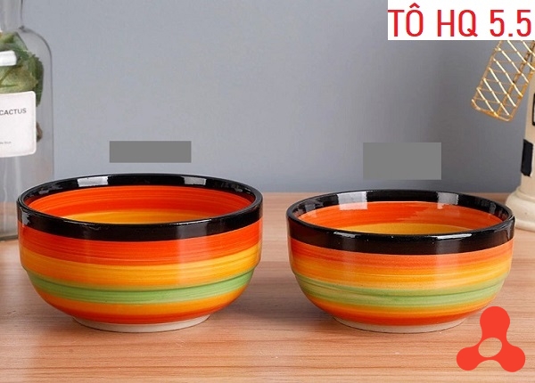 TÔ SỨ CẦU VỒNG HÀN QUỐC SIZE 5.5 (13CM)