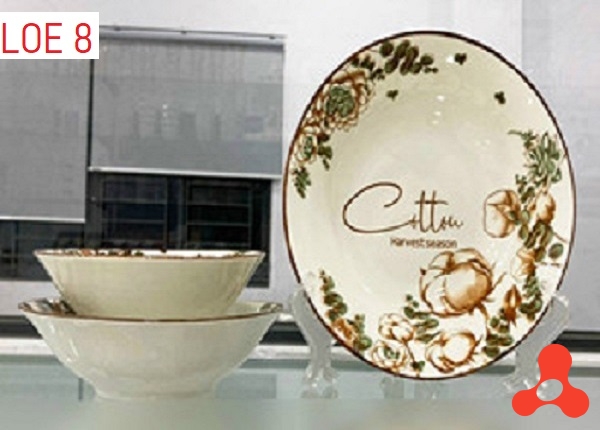 TÔ SỨ LOE HOA CỔ COTTON SIZE 8 - 20CM (T50)