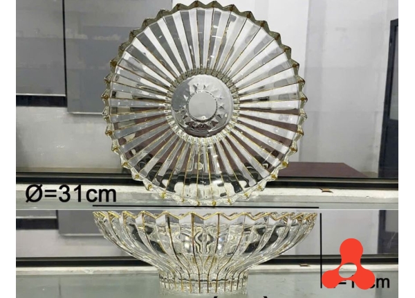 TÔ THỦY TINH KHÍA VIỀN VÀNG CAO CẤP