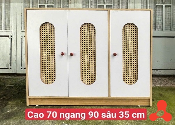 TỦ GIÀY, TỦ BẾP LƯỚI MÂY 70X90X35CM