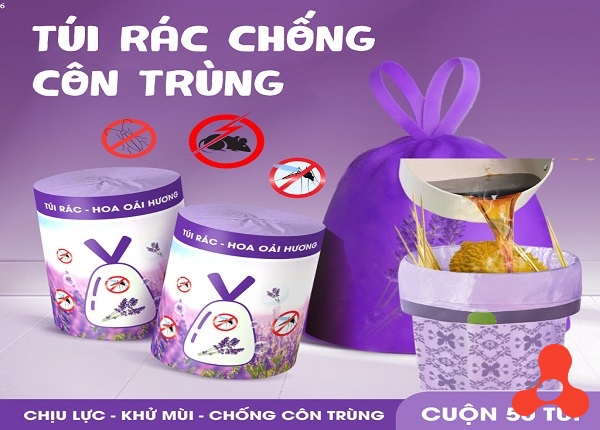 TÚI RÁC HƯƠNG LAVENDER ĐUỔI MUỖI CÓ DÂY RÚT