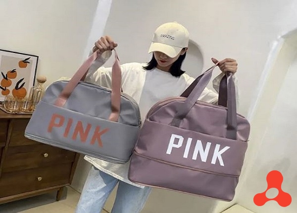 TÚI XÁCH DU LỊCH CỠ LỚN 2 TẦNG PINK