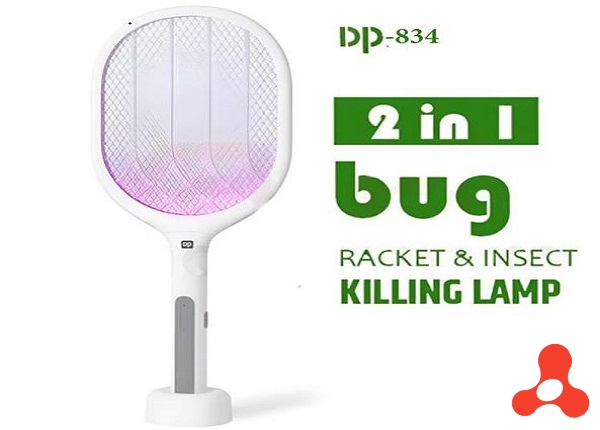 VỢT MUỖI 2in1 PIN SẠC CÓ ĐẾ DP-834