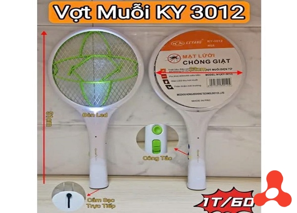 VỢT MUỖI CAO CẤP CHỐNG GIẬT KY 3012