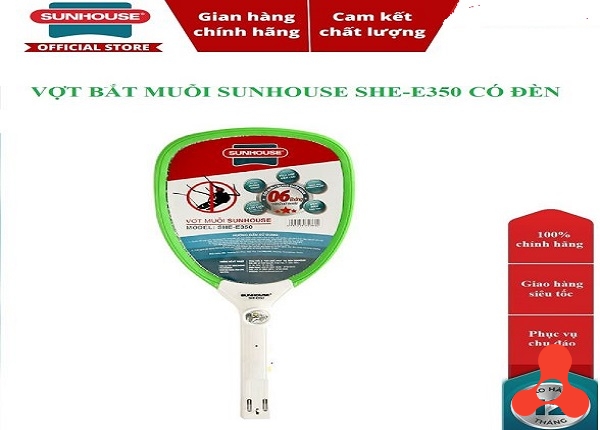 VỢT MUỖI CÓ ĐÈN SUNHOUSE SHE- E350