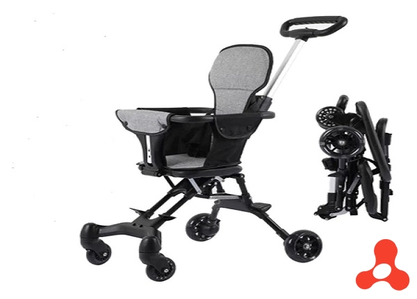 XE ĐẨY GẤP GỌN CHO BÉ CÓ ĐỆM LÓT
